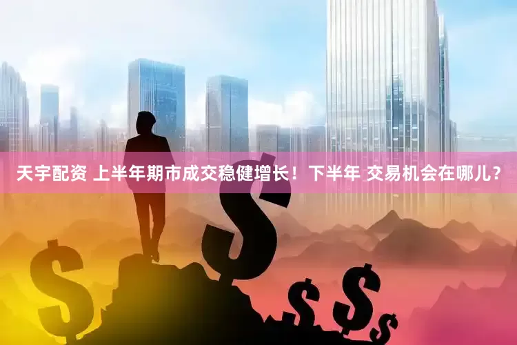 天宇配资 上半年期市成交稳健增长！下半年 交易机会在哪儿？