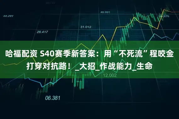 哈福配资 S40赛季新答案：用“不死流”程咬金打穿对抗路！_大招_作战能力_生命