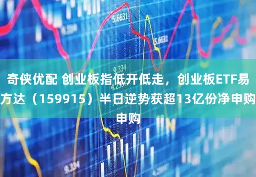 奇侠优配 创业板指低开低走，创业板ETF易方达（159915）半日逆势获超13亿份净申购
